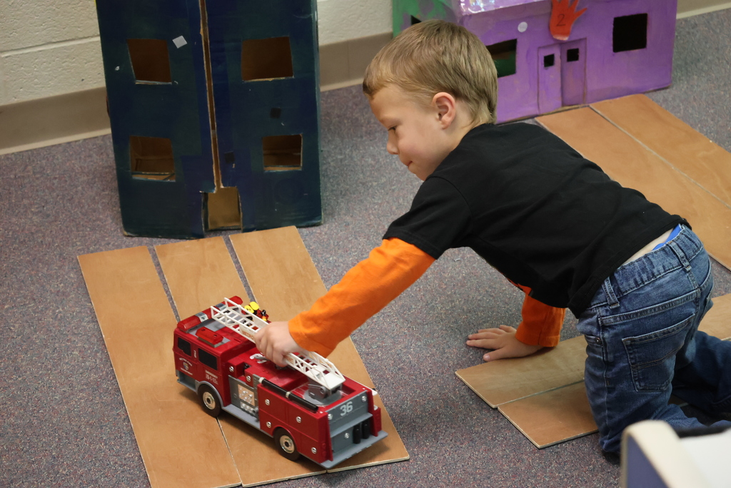 Pre-K was learning all about the outdoors and the fire department today! It ended with a visit from the CCFD themselves, which is always a big hit! #celebrate379