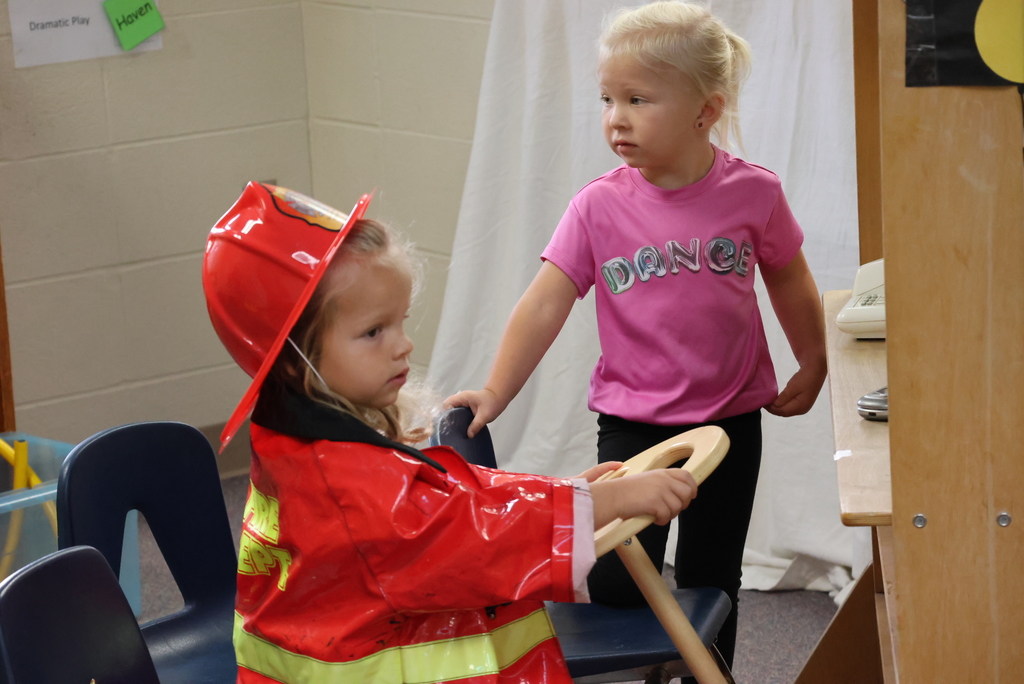 Pre-K was learning all about the outdoors and the fire department today! It ended with a visit from the CCFD themselves, which is always a big hit! #celebrate379