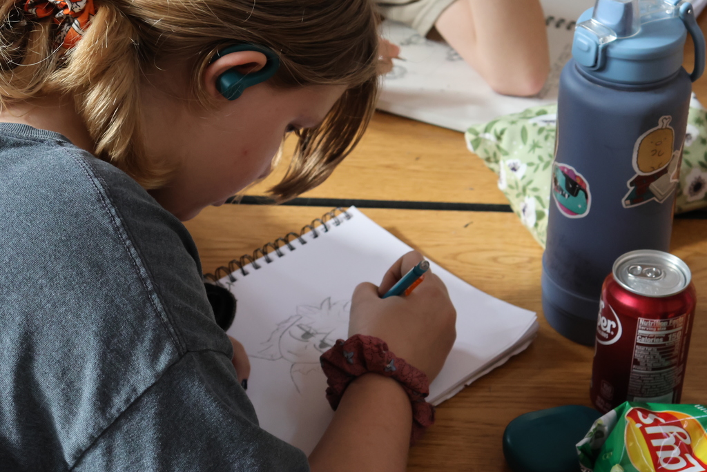 CCCMS has a Youth Leaders in Kansas (YLinK) group similar to CCCHS. Mr. Brummet leads the organization. One event they sponsor is a "Creativity Club". Students come after school once a month a get to show off their creativity. Whether it is learning to play the guitar, creating artwork, or just hanging out and eating snacks, students love the laid-back atmosphere! #celebrate379