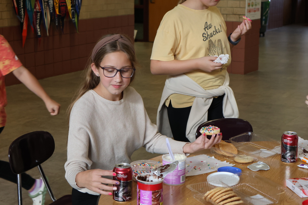 CCCMS has a Youth Leaders in Kansas (YLinK) group similar to CCCHS. Mr. Brummet leads the organization. One event they sponsor is a "Creativity Club". Students come after school once a month a get to show off their creativity. Whether it is learning to play the guitar, creating artwork, or just hanging out and eating snacks, students love the laid-back atmosphere! #celebrate379