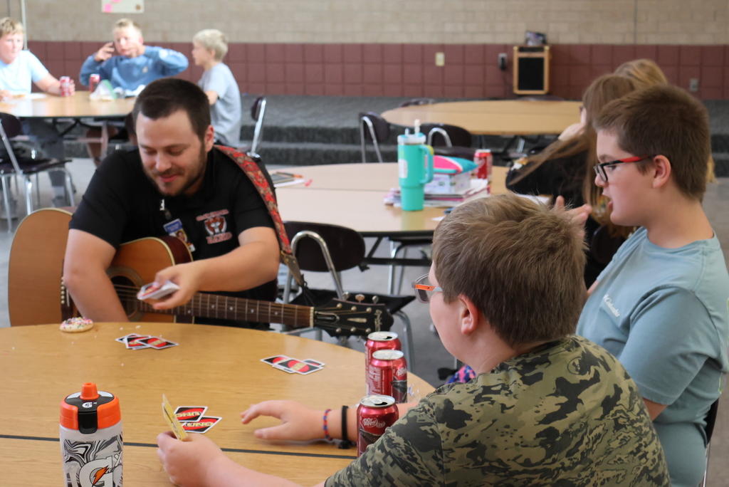CCCMS has a Youth Leaders in Kansas (YLinK) group similar to CCCHS. Mr. Brummet leads the organization. One event they sponsor is a "Creativity Club". Students come after school once a month a get to show off their creativity. Whether it is learning to play the guitar, creating artwork, or just hanging out and eating snacks, students love the laid-back atmosphere! #celebrate379