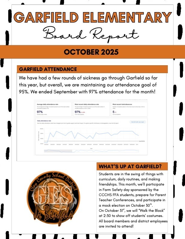 The October GES BOE Report can be viewed here: #celebrate379