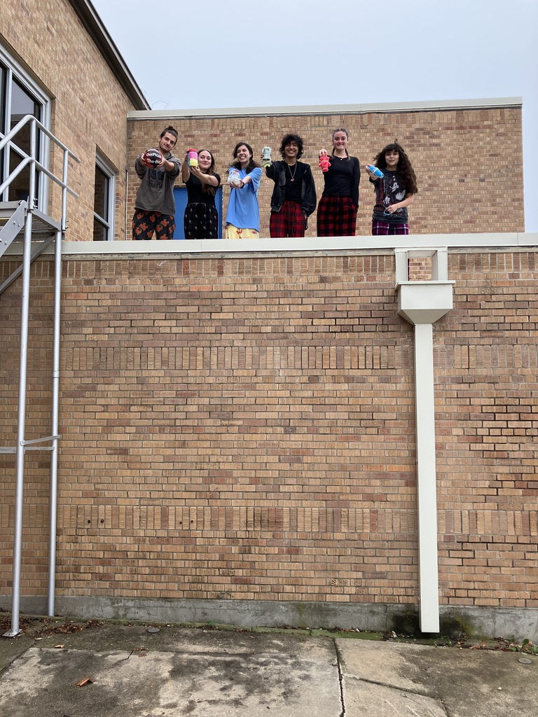 Mr. Freeman's Physics class learned about impulse and momentum with his annual egg drop experiment. There were a couple of casualties, but it enhanced their understanding of the concept! It was a fun project, and the kids did a great job designing and explaining what they had made.  #celebrate379