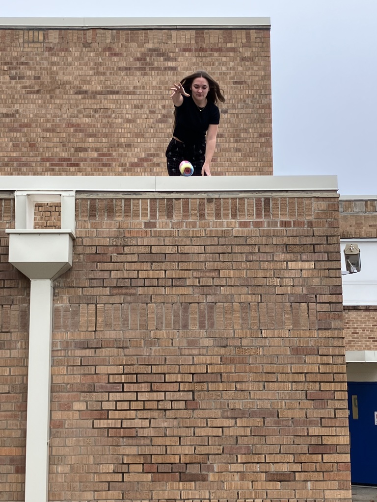 Mr. Freeman's Physics class learned about impulse and momentum with his annual egg drop experiment. There were a couple of casualties, but it enhanced their understanding of the concept! It was a fun project, and the kids did a great job designing and explaining what they had made.  #celebrate379