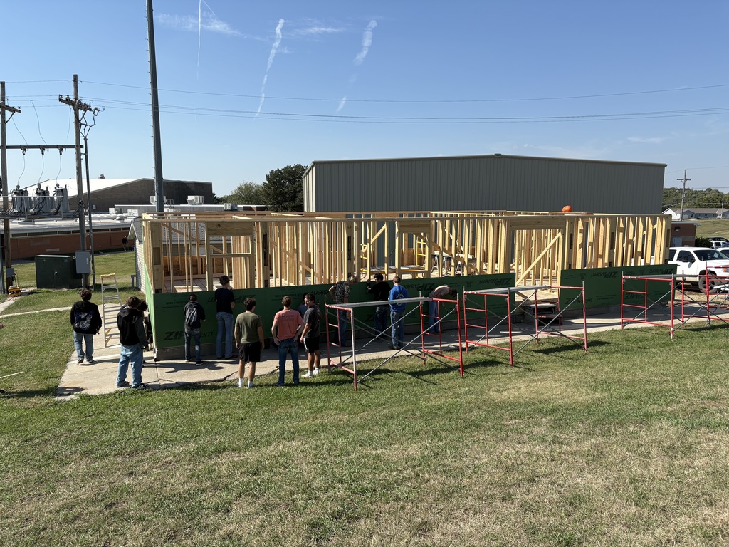 Students are installing exterior ZIP sheathing on the Tiger House! #celebrate379