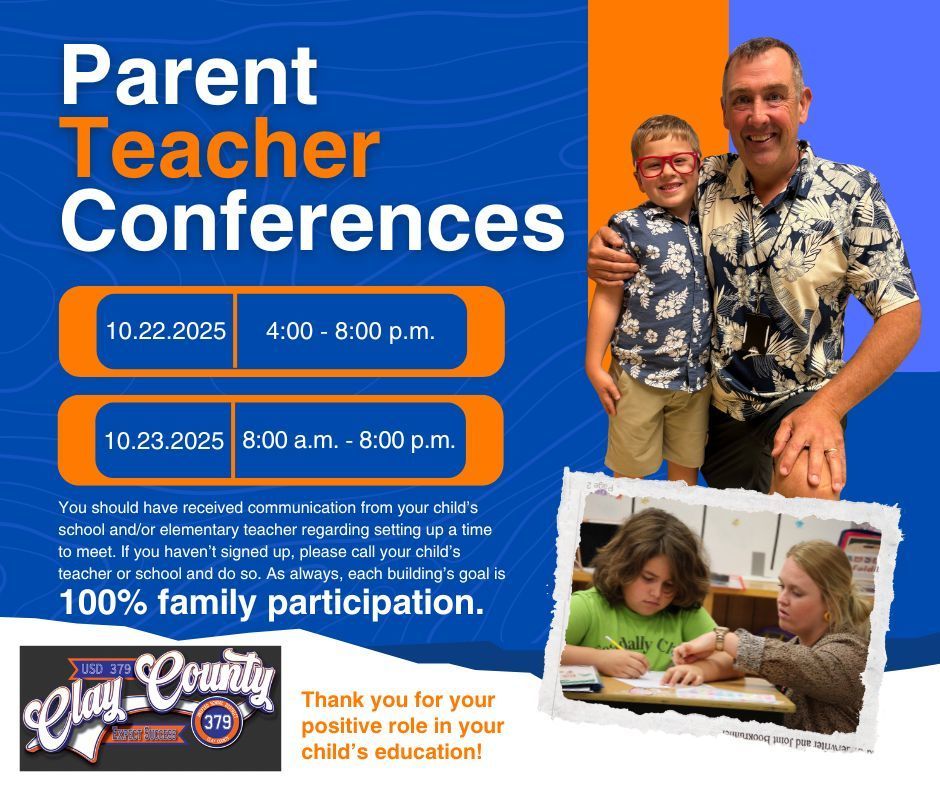 Parent/Teacher Conferences are this week! #celebrate379