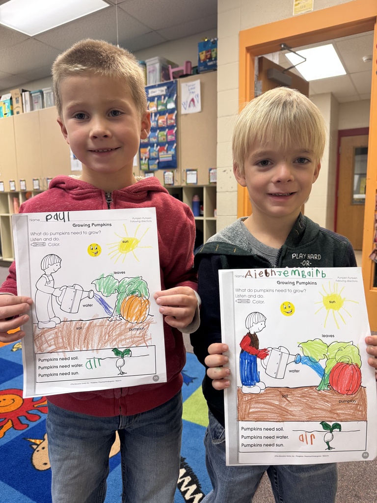 It’s Pumpkinology Week in Mrs. Shannon's classroom! Their learning is underway, and students already know quite a bit about pumpkins and how they grow from seed to pumpkin. They will be doing more exploring using their 5 senses later in the week. #celebrate379