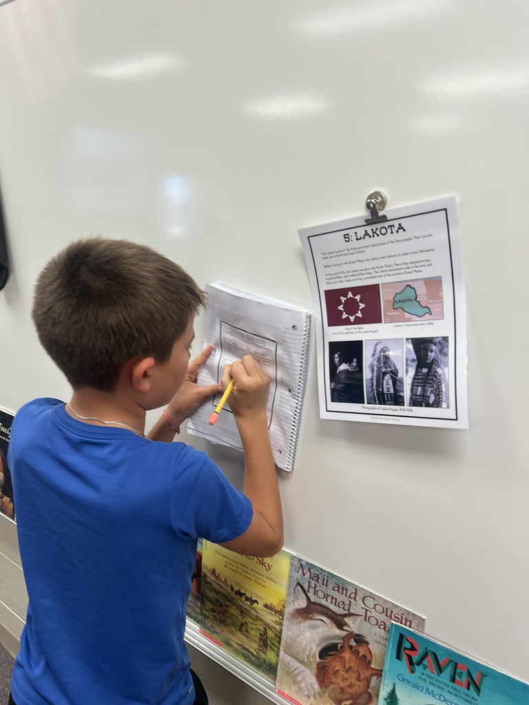 Today in social studies, Mrs. Chestnut's 5th graders explored the Great Plains Native American region! Students rotated through interactive stations to learn about the region’s environment, housing, food sources, and the Indigenous tribes who lived there.  To bring history to life, students even had the opportunity to examine real artifacts found right here in Clay County!   A huge thank you to the generous community members who lent Mrs. Chestnut their personal collection. Your contribution gave our students an unforgettable hands-on learning experience! #celebrate379