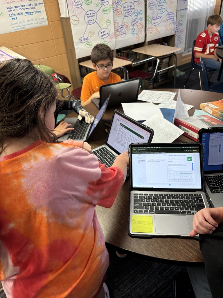 In honor of the upcoming Veterans Day, Mrs. Crabtree’s ELA classes are participating in a writer’s workshop focused on the theme of patriotism. On the final day of the writing process, 6th graders worked in pairs to revise and edit each other’s essays. Students who wish may choose to submit their final pieces to the local VFW competition, representing Wakefield School. #celebrate379