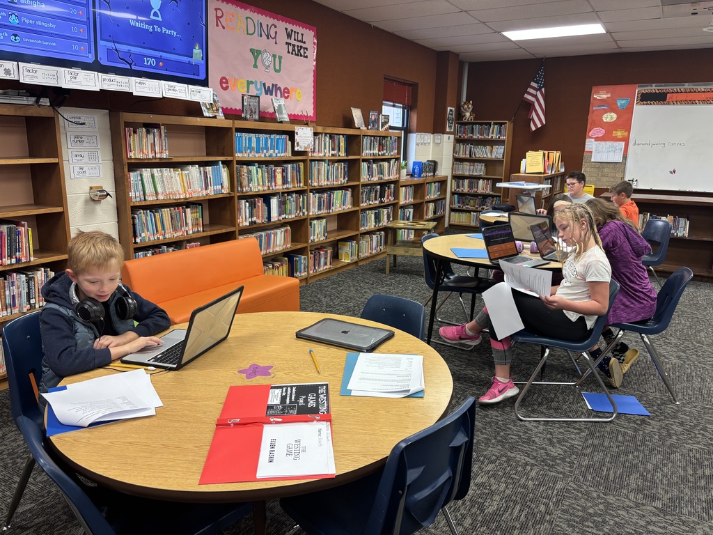 Garfield students started Walk to Intervention groups today for reading. Students have been grouped strategically according to their reading needs and will be meeting daily with their new intervention teacher for targeted reading skills. Today, Mrs. Roberts & Mrs. Steenbock had their students learning the literary terms associated with mysteries and suspense. This will help the students who will start reading “The Westing Game” tomorrow! Ask your 4th or 5th grader about their new reading intervention! #celebrate379