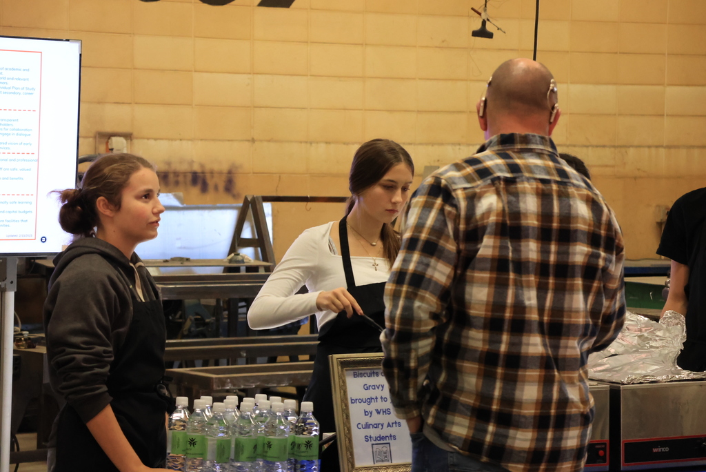 A big thank you to Mrs. Hughes and her Culinary Arts students for cooking a delicious biscuits and gravy breakfast this morning for our Wake Up Wednesday event at CCCHS! #celebrate379