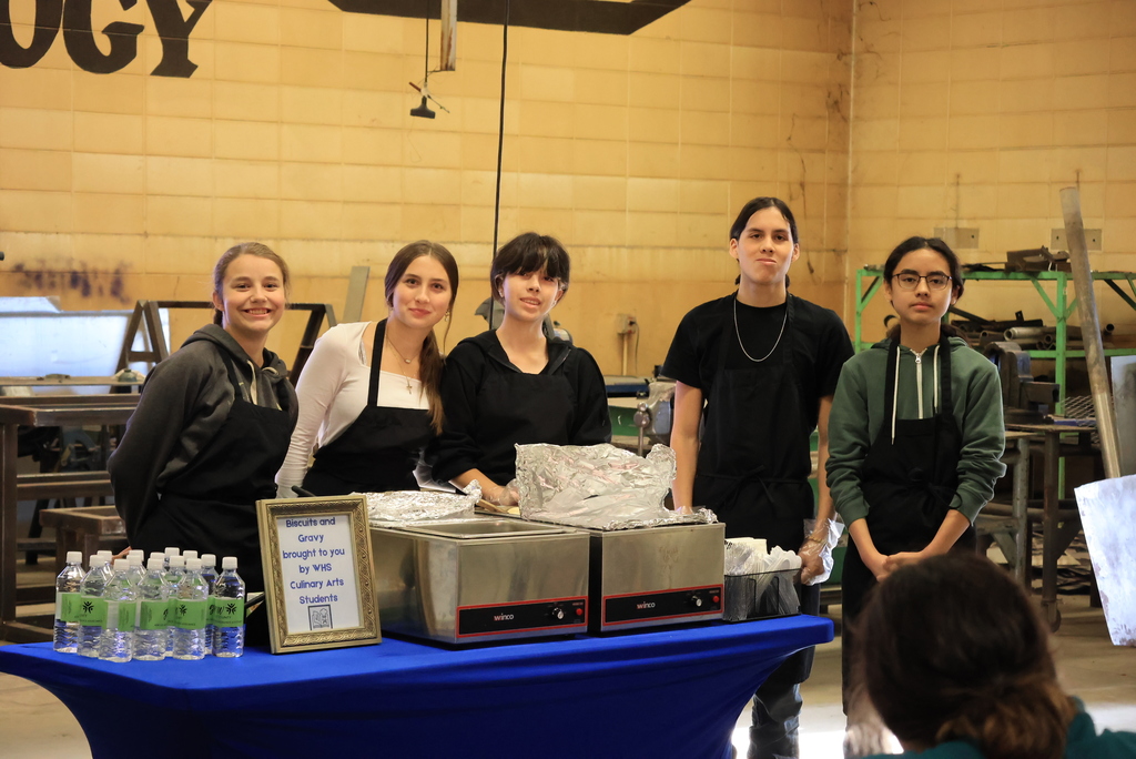 A big thank you to Mrs. Hughes and her Culinary Arts students for cooking a delicious biscuits and gravy breakfast this morning for our Wake Up Wednesday event at CCCHS! #celebrate379