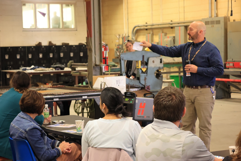 It was a great morning of collaboration at the Grow Clay County "Wake Up Wednesday" event, hosted at CCCHS. The Wakefield High School culinary arts students provided breakfast. Curriculum and Instruction Director Jaclyn Pfizenmaier discussed an exciting new endeavor with PartnerEd (see insert). Superintendent Brett Nelson gave a bond issue update. And, community members got to tour different areas of the high school dealing with Career and Technical Education (CTE). Thank you to everyone who attended! #celebrate379