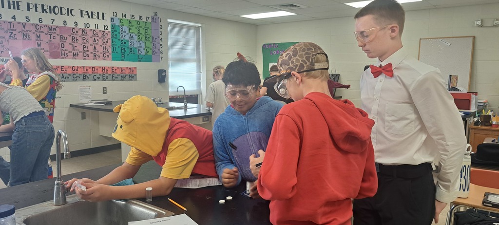 On Halloween, all of the middle school students got to participate in making some spooky slime and some flying ghosts. The flying ghosts were made from ancient relics (film containers), 5ml of water, and half of an Alka-Seltzer tablet. It was a fun-filled day learning about polymer chemistry and physics. #celebrate379