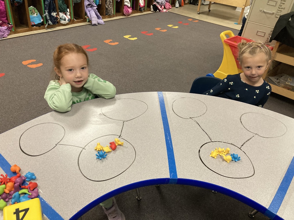 Addition in PreK? Absolutely! Mrs. Bruggeman's students used ocean animals to build addition story problems! They will be beyond ready for kindergarten next year! #celebrate379