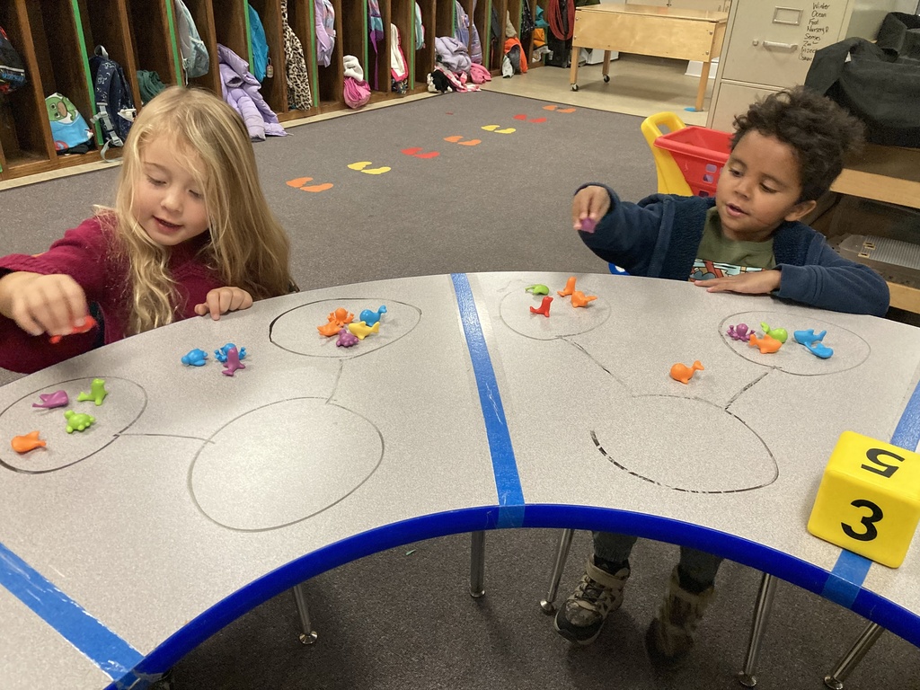 Addition in PreK? Absolutely! Mrs. Bruggeman's students used ocean animals to build addition story problems! They will be beyond ready for kindergarten next year! #celebrate379