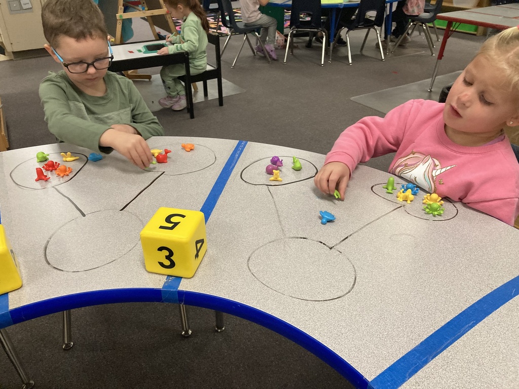 Addition in PreK? Absolutely! Mrs. Bruggeman's students used ocean animals to build addition story problems! They will be beyond ready for kindergarten next year! #celebrate379