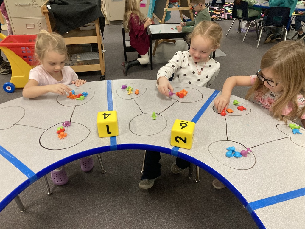 Addition in PreK? Absolutely! Mrs. Bruggeman's students used ocean animals to build addition story problems! They will be beyond ready for kindergarten next year! #celebrate379