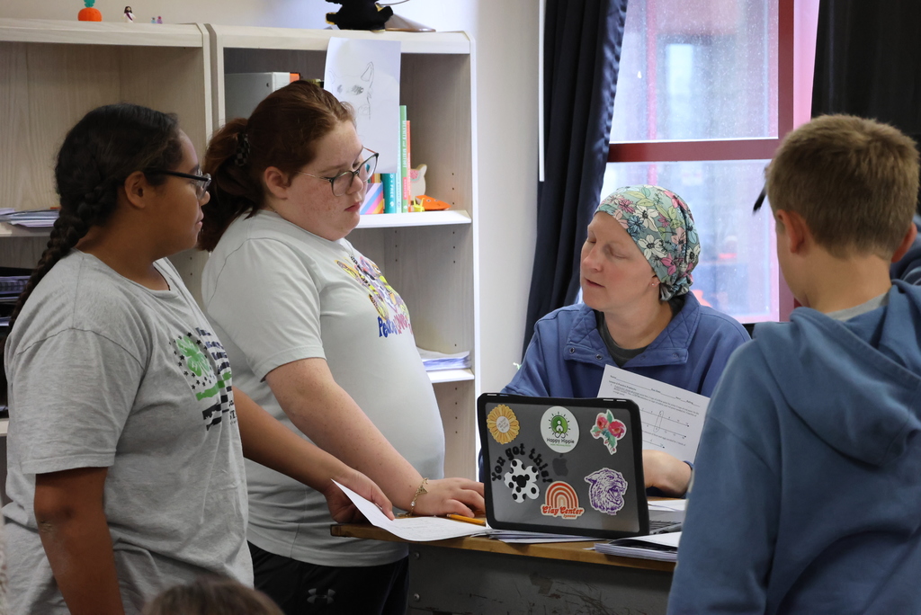 Mrs. Griffiths teaches 7th grade math. Today, her students were reviewing double number line diagrams. A lot of math involves not only solving the problem, but also justifying the answer. #celebrate39