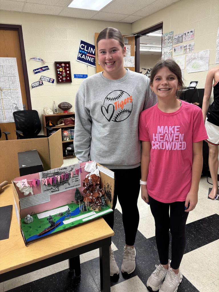 Mr. Lane always finds interesting ways to help his 8th graders learn and remember U.S. History. Last week, his students created all sorts of projects, including: - Dioramas (landscape settings) showcasing the life of Zebulon Montgomery Pike - Infographics (written information combined with graphic representation) - Podcasts discussing the Supreme Court case of Marbury v Madison, which established Judicial Review #celebrate379