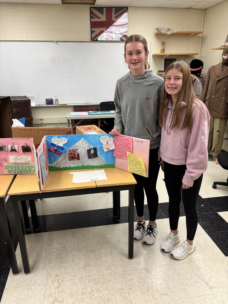 Mr. Lane always finds interesting ways to help his 8th graders learn and remember U.S. History. Last week, his students created all sorts of projects, including: - Dioramas (landscape settings) showcasing the life of Zebulon Montgomery Pike - Infographics (written information combined with graphic representation) - Podcasts discussing the Supreme Court case of Marbury v Madison, which established Judicial Review #celebrate379