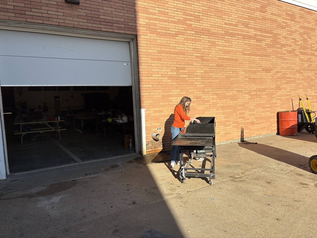 To celebrate the completion of the sheathing of the Tiger House, the Architecture and Construction Pathway classes had a cookout last Friday! #celebrate379