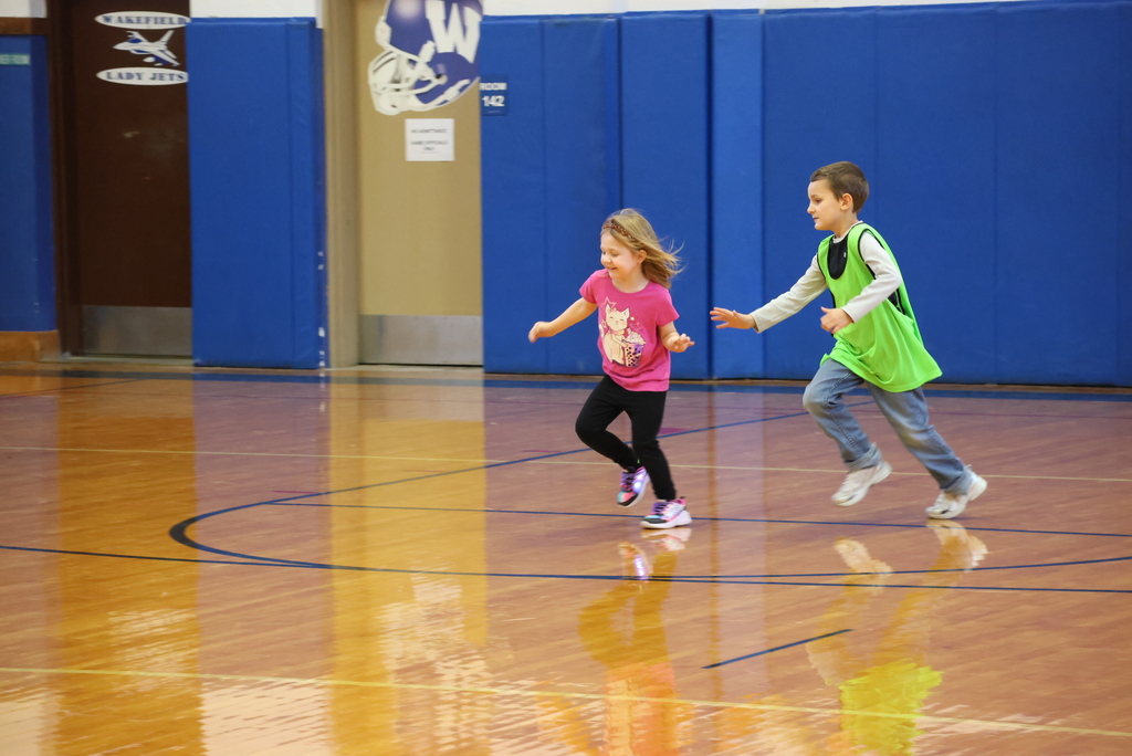 After some stretching, there is nothing more fun for a kindergarten or first grader than a game of Freeze Tag in P.E.! #celebrate379