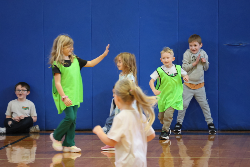 After some stretching, there is nothing more fun for a kindergarten or first grader than a game of Freeze Tag in P.E.! #celebrate379