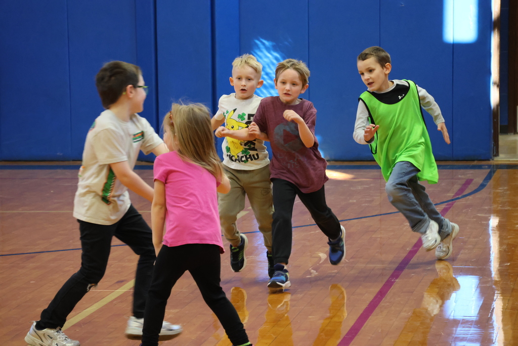 After some stretching, there is nothing more fun for a kindergarten or first grader than a game of Freeze Tag in P.E.! #celebrate379