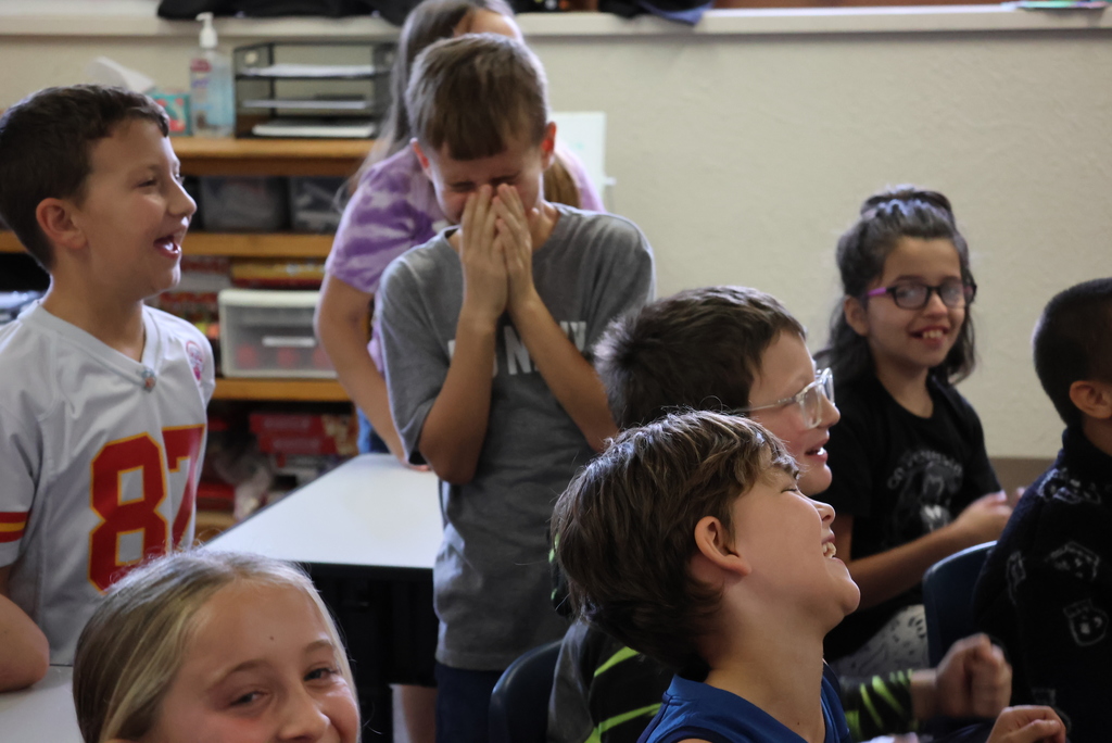 Did you know that counselor Ms. Coughlin gets into every classroom at least once every two weeks to teach about character education and how to deal with emotions? Today in 3rd grade, they were discussing the word 'accountability' and what it means both inside and outside the classroom. And always, they were having a great time with her! #celebrate379