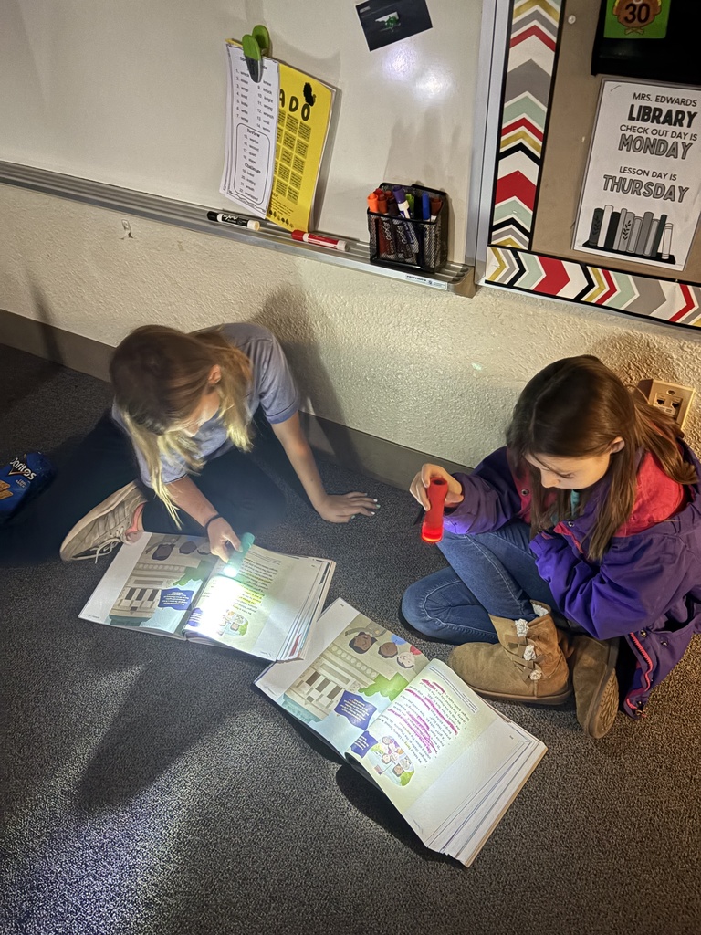 Mrs. Edwards keeps reading fun in her classroom with "Flashlight Reading", where her students shut off the lights and have "secret" reading time with a friend. Earlier this week, they were discovering why the Statue of Liberty is green from their HMH literature book. One of the main goals at Lincoln is for kids to develop a LOVE of reading, and this is just one way the teachers do it! #celebrate379