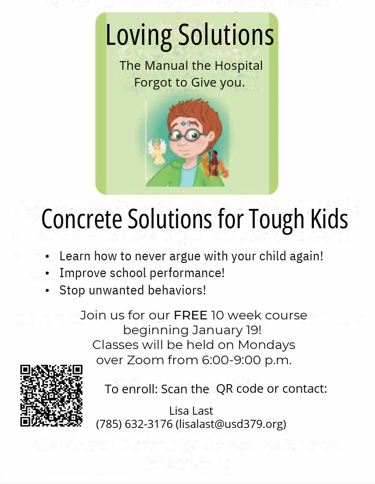 School, Family, Community Connections Counselor Lisa Last is once again offering the following parenting classes: - The Parent Project (for parents of kids 11 and up) - Loving Solutions (for parents of kids under age 11) Both of these will start in January. Classes are free and will meet weekly over Zoom for 10 weeks. These classes are great for ANY parent, but especially helpful for parents of challenging kids. Please share the attached flyers with your colleagues and/or families! These classes are for any family in our area, regardless of school district. #celebrate379