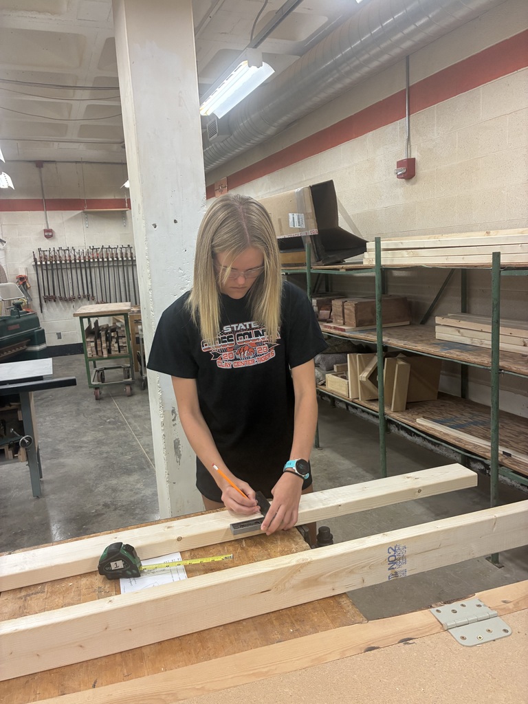 Kylie is interested in Architecture and Design. She thought learning how to build something would be a beneficial experience! She designed and then constructed this nightstand. Mr. Connor was so kind to pop back in to offer support. The top is made out of Walnut with purple Resin.