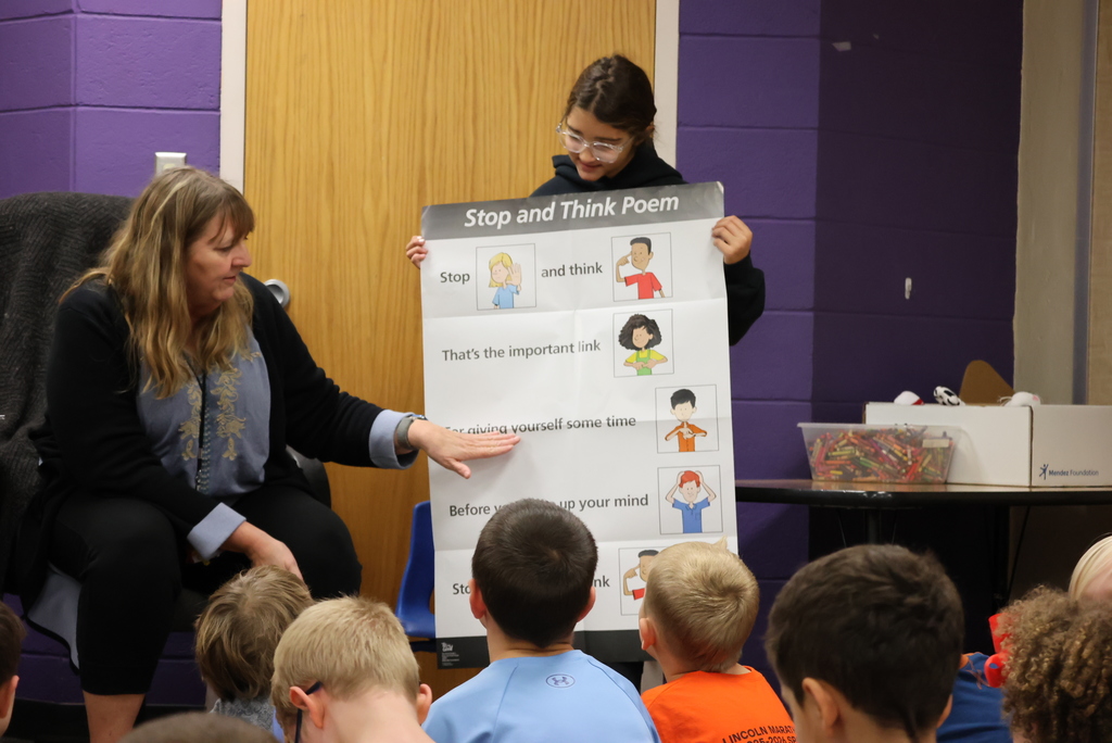 Project LEAD is an after-school program that is available at all 379 elementary schools. It combines fun with learning, including an anti-drug campaign called "Too Good For Drugs". The program, paid for through the Clay Counts Coalition, introduces and develops skills for making healthy choices, building positive friendships, developing self-efficacy, communicating effectively, and resisting peer pressure and influence.  Last week, Project LEAD director Tracy Wohler was introducing a "Stop and Think" approach to students. It looks different for kindergarteners than 5th graders, but the goal is still the same! #celebrate379