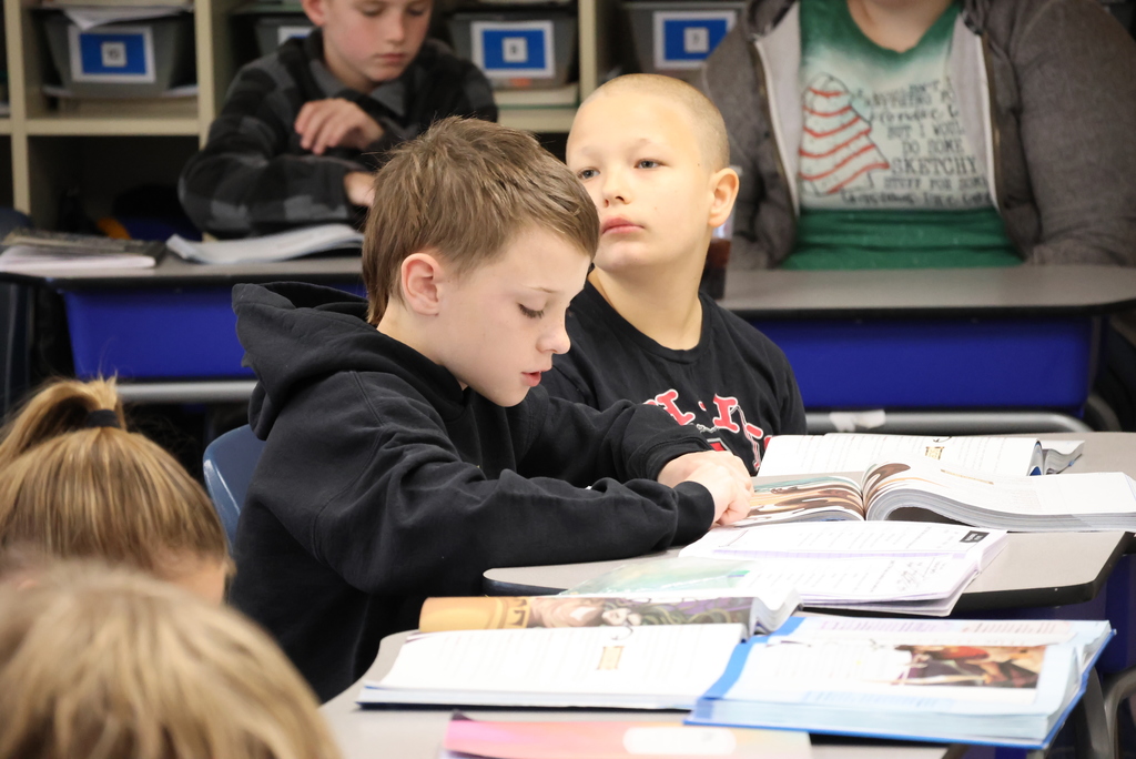 Mr. Wichman's 4th graders were hard at work this week recreating a Greek play! Determining the meaning of words and phrases in mythology is a 4th grade standard, so they were reciting the play with characters, then discussing the meaning of each passage and predicting what would happen next. #celebrate379
