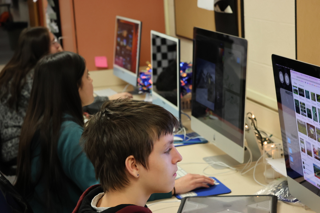 Next up for Ms. Bergmeier's Graphic Design students... creating a mythical landscape! They are just starting to use Photoshop, and this project will help them learn all of the features it entails. #celebrate379