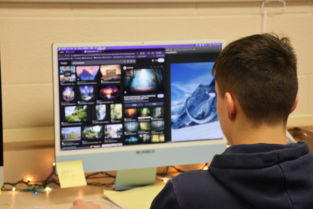 Next up for Ms. Bergmeier's Graphic Design students... creating a mythical landscape! They are just starting to use Photoshop, and this project will help them learn all of the features it entails. #celebrate379