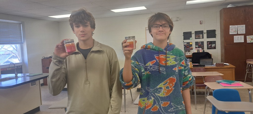 🌎 Digging Into Earth’s Layers!   Mrs. Trembath’s freshman class has been hard at work exploring what our planet is made of — one layer at a time.  Using different colors of sand, students created scaled core samples to represent the thickness of Earth’s layers. It took some serious math skills to get those proportions just right!  Did you know that the mantle is the largest layer, making up a whopping 84% of Earth’s total volume? They do! #celebrate379