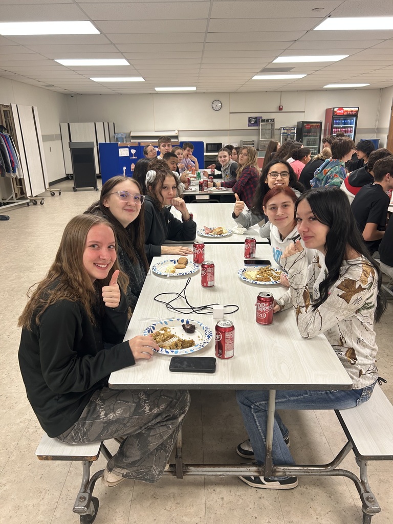 The Wakefield Youth Leaders in Kansas (YlinK) chapter hosted Friendsgiving last week!  35 high schoolers attended, sharing a turkey dinner, and a game of H Ball afterwards. Mr. Yenni sponsors the club, which is funded through the Clay Counts Coalition. #celebrate379