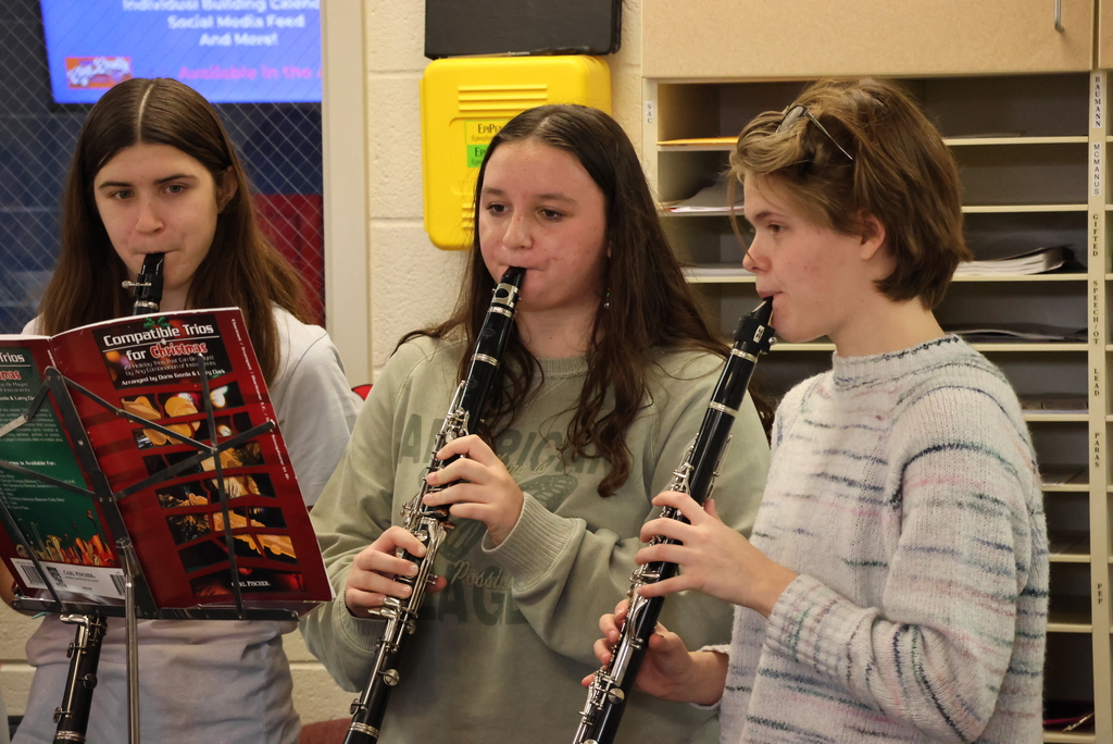 Select members of the CCCHS band surprised community members by playing Christmas songs around the community yesterday... including at Garfield! #celebrate379