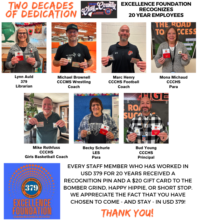 Congratulations to our 20-year employees! #celebrate379