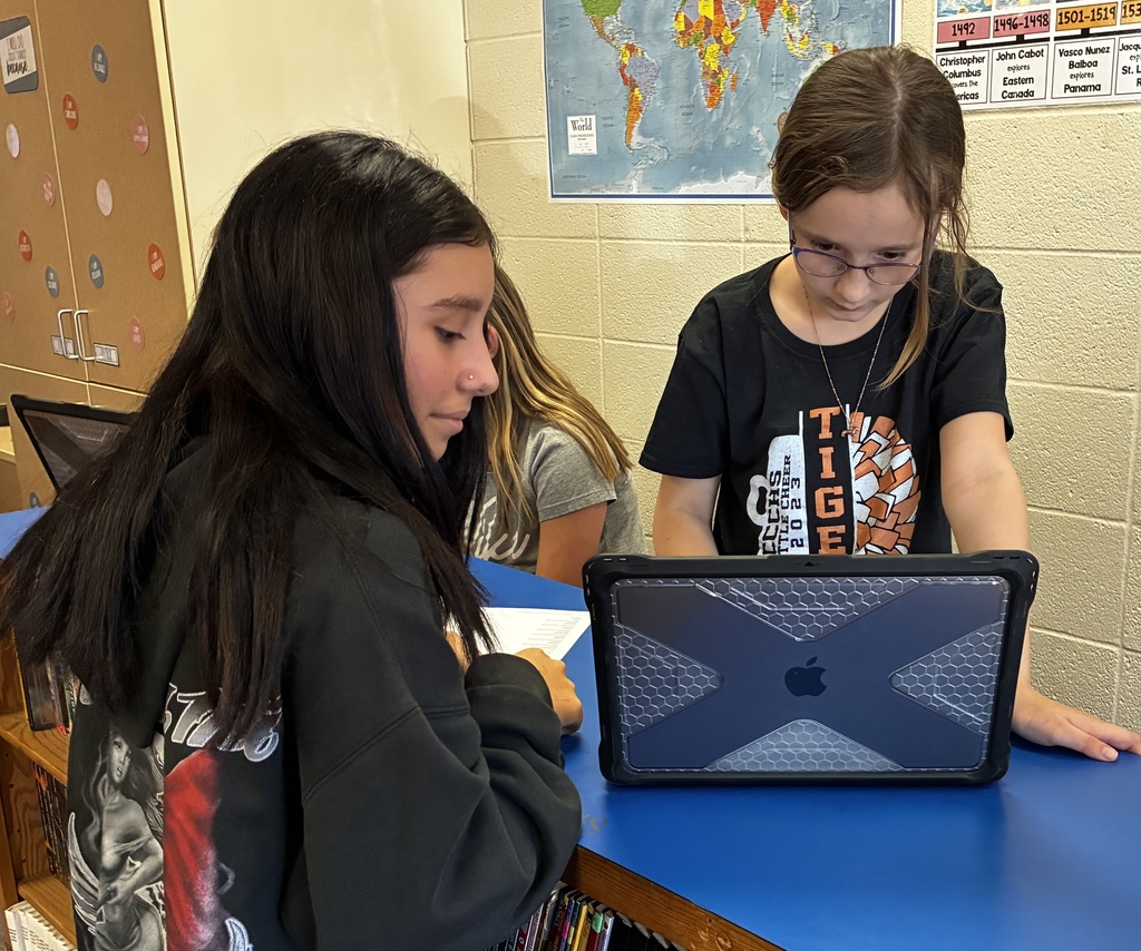 Mr. Walsh's Tech Time students took time during the first semester to collaborate with Garfield 5th graders on how to use a CAD program to print objects using a 3D printer. The 7th graders instructed and demonstrated and then guided the 5th graders to create something realistic to 3D print. It's always exciting to see peer mentorship! #celebrate379