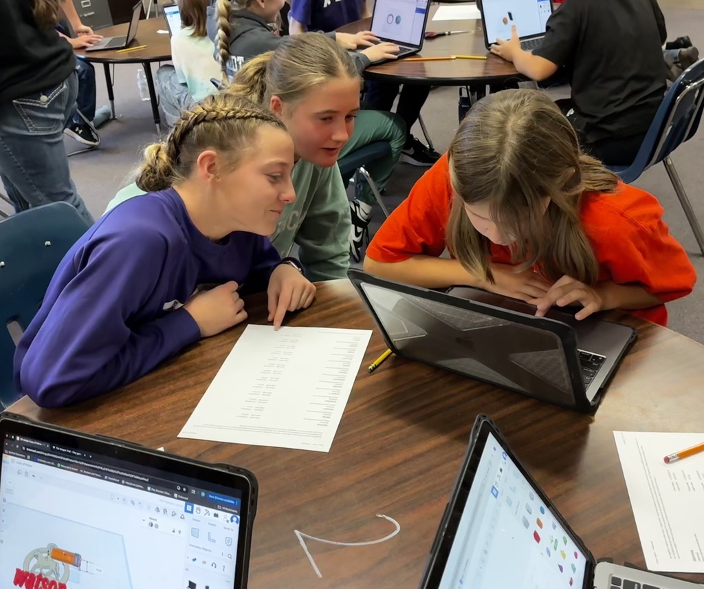 Mr. Walsh's Tech Time students took time during the first semester to collaborate with Garfield 5th graders on how to use a CAD program to print objects using a 3D printer. The 7th graders instructed and demonstrated and then guided the 5th graders to create something realistic to 3D print. It's always exciting to see peer mentorship! #celebrate379