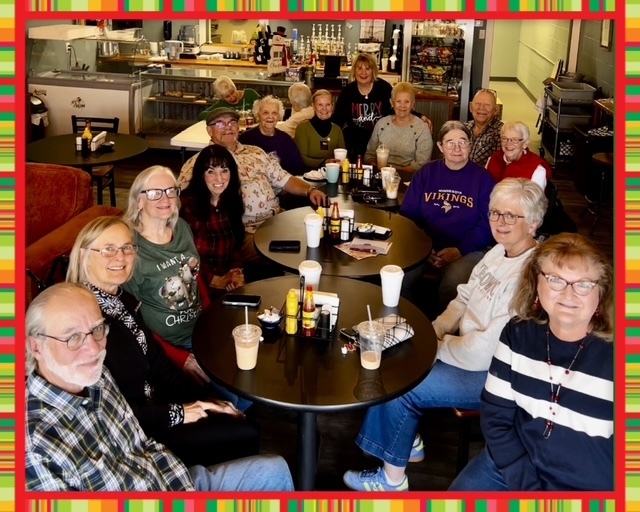 Want to see some fantastic people? Take a look at this photo!  Former Wakefield staff members gathered again in December at The Bomber Grind. Teachers, administrators, custodians, librarians, bus drivers/subs, and aides were all in attendance, with ages from their 60s through 95 years old. They meet to reminisce and catch each other up on what is happening in their lives after retirement.  Skip Elser, Margie Able, Janita Witty, Debbie Mohler, Rocky Seirer, Judy Carpenter, Kathy Martin, Lisa Seirer, Pat Wait, Lynn Wait, Janet Koerner, Tracy Blazer, Jill Scripter, and Toni Croxton were in attendance this month.  Think about the number of kids who have been impacted by this group! #celebrate379