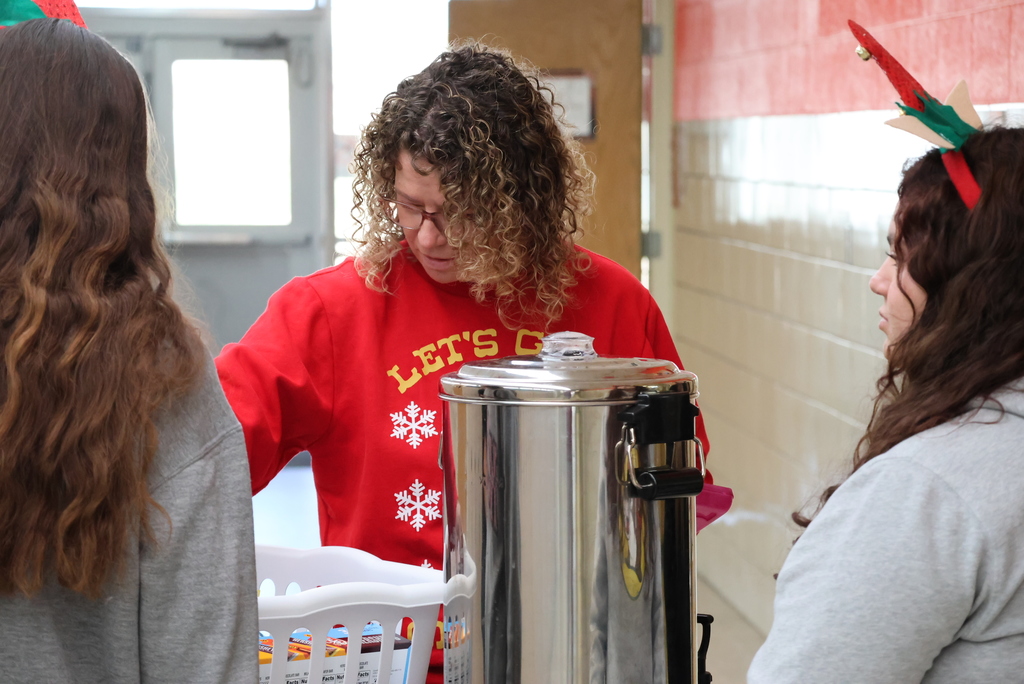 Youth Leaders in Kansas (YLinK) members surprised CCCHS staff with a cider and chocolate bar as they graded their finals. #celebrated379