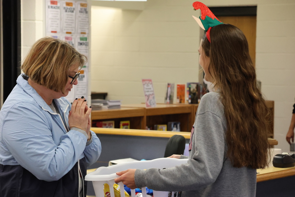 Youth Leaders in Kansas (YLinK) members surprised CCCHS staff with a cider and chocolate bar as they graded their finals. #celebrated379