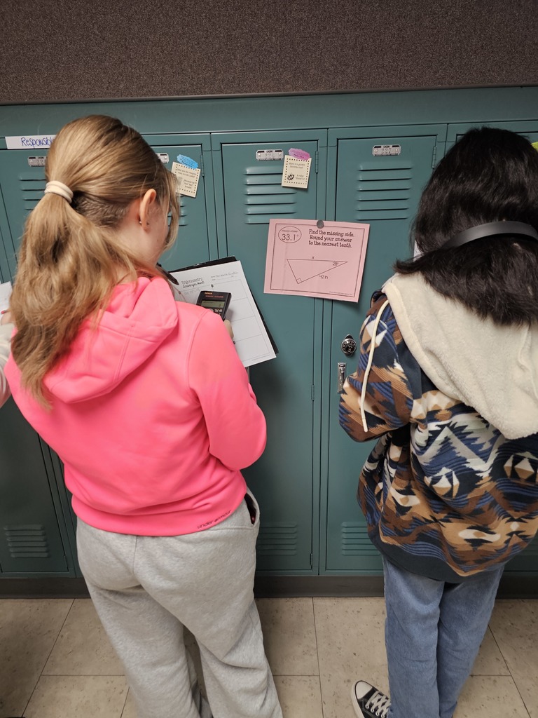 It's time for a trigonometry scavenger hunt in Mrs. Bybee's class! #celebrate379