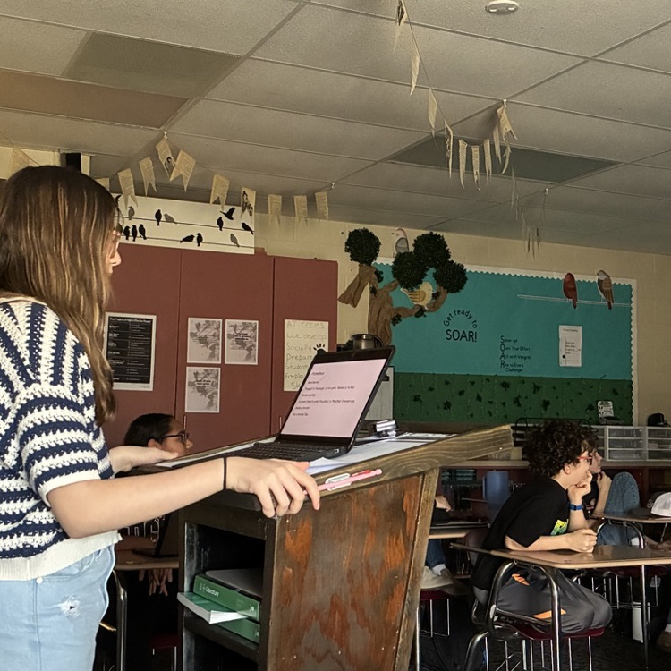 Mrs. Blain's 6th grade ELA students spent the first week back at CCCMS researching Greek gods, goddesses, and creatures to build background knowledge before reading The Lightning Thief. Then, students created presentations and shared their research with classmates. #celebrate379