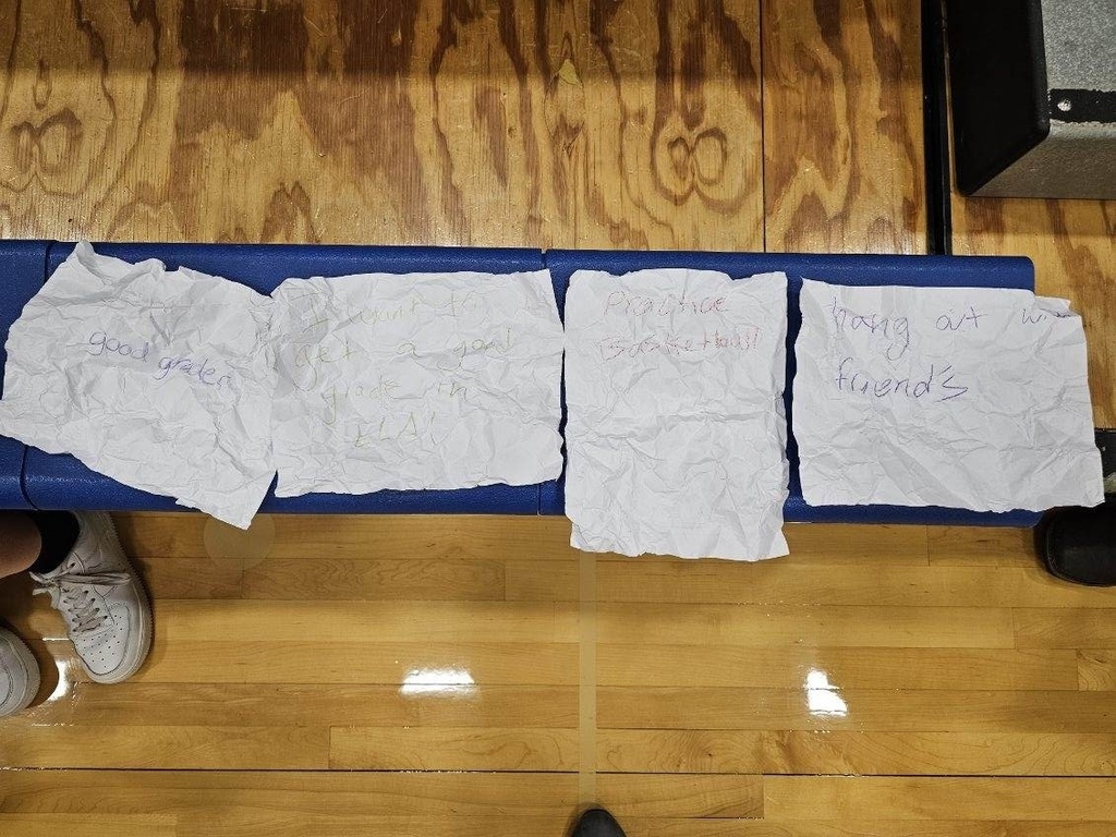 Freshmen and 7th graders got together for a "priority snowball fight" as part of a Leader in Me activity. Students discussed and ranked priorities they had for the week, while having fun at the same time! #celebrate379