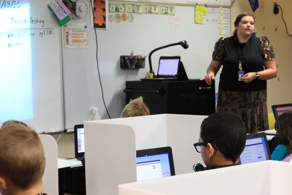 Every fall, winter, and spring, students take an AimsWeb+ screening to gauge growth in both reading and math. This is taking place this week across Lincoln, including in Ms. Koppe's class. Teachers use this data to assess both whole-class and individual instruction moving forward. It is a big part of what we do at Lincoln! #celebrate379